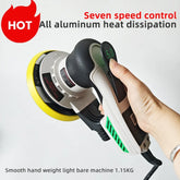 Professional 6 Inch 150mm Electric Brushless Orbital Sander ,5mm Eccentric, for Car Polishing Wood Metal Furniture Sanding